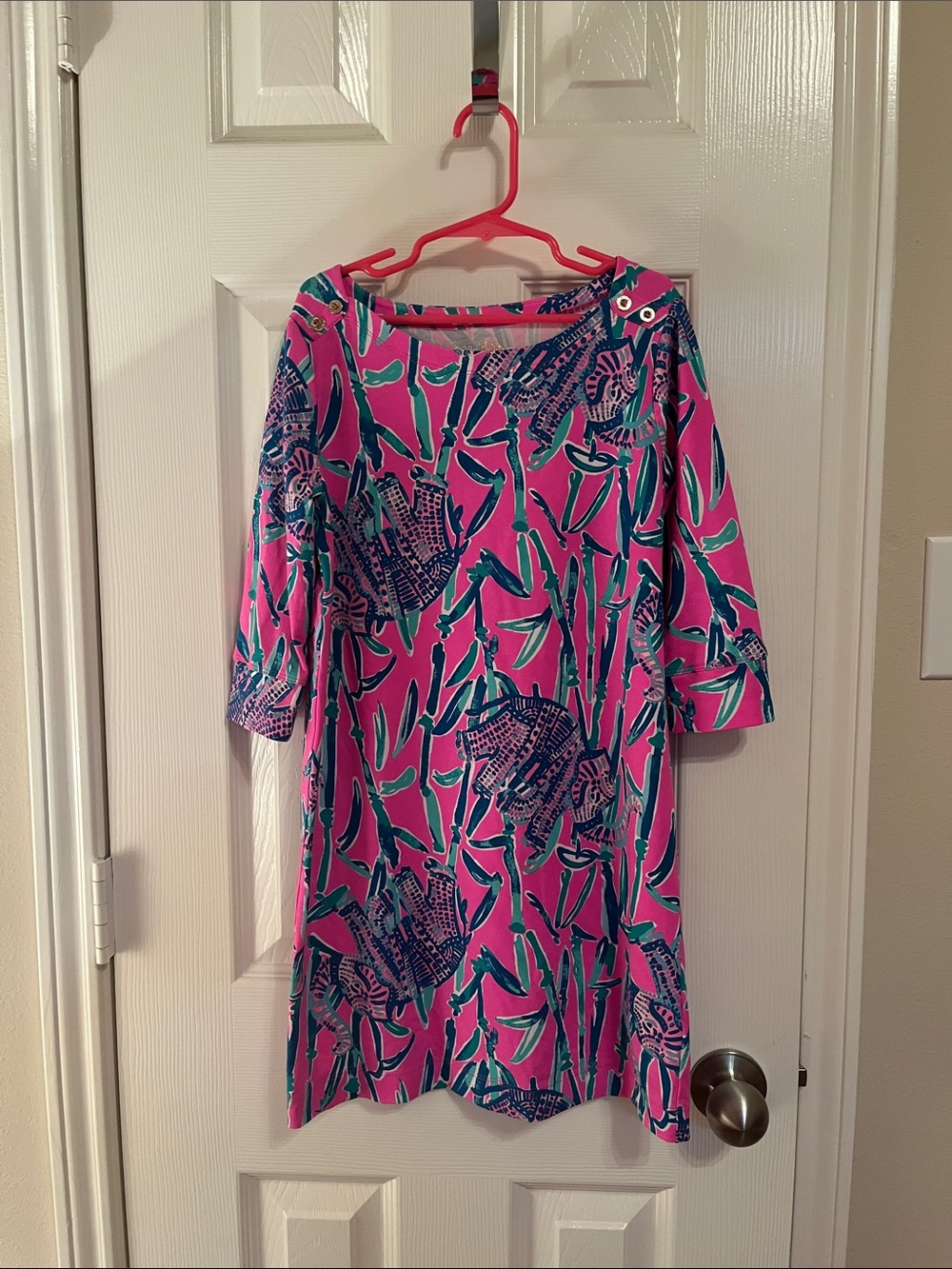Lilly Pulitzer Girls Mini Sophie Mandevilla Elephant Dress